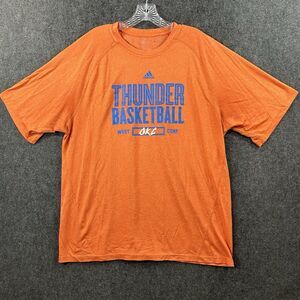 Adidas Adiplay All Over Print T-Shirt Men's Medium Multicolor Blue Orange White